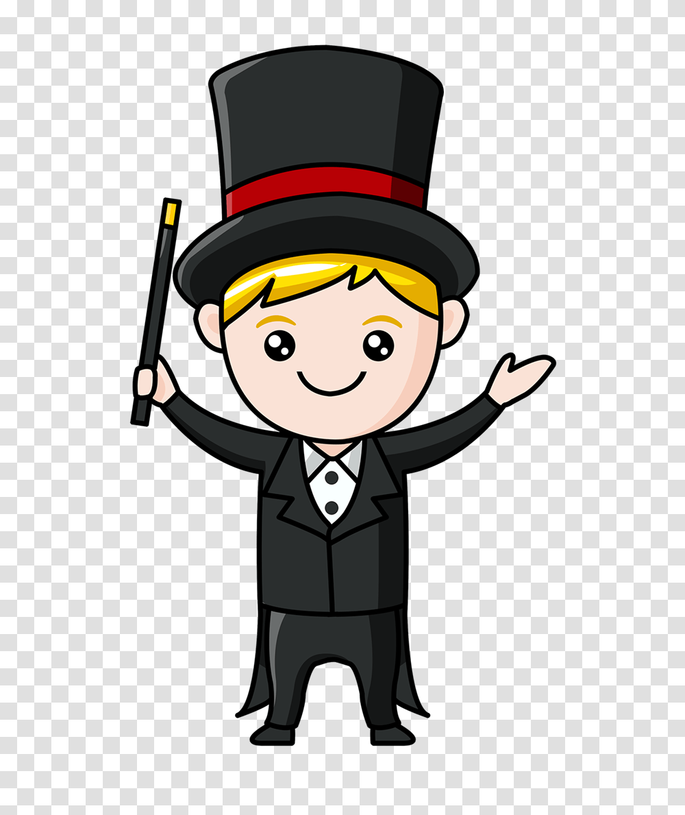 Cartoon Magician, Performer, Portrait, Face, Photography Transparent Png