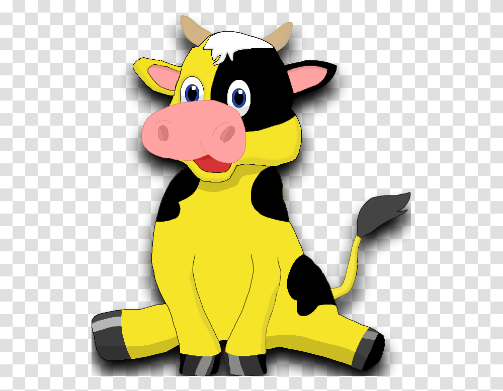 Cartoon, Mammal, Animal, Cattle, Cow Transparent Png