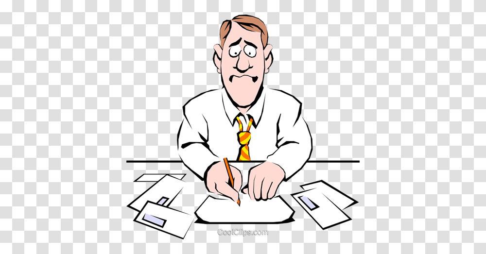 Cartoon Man Paying His Bills Royalty Free Vector Clip Art, Person, Teacher, Face Transparent Png