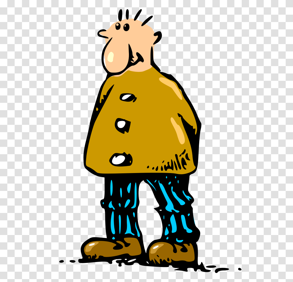 Cartoon Man Talking, Apparel, Coat Transparent Png