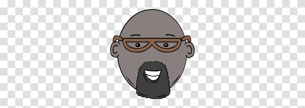Cartoon Man With Glasses And Goatee Clip Art, Head, Face, Jaw, Mouth Transparent Png