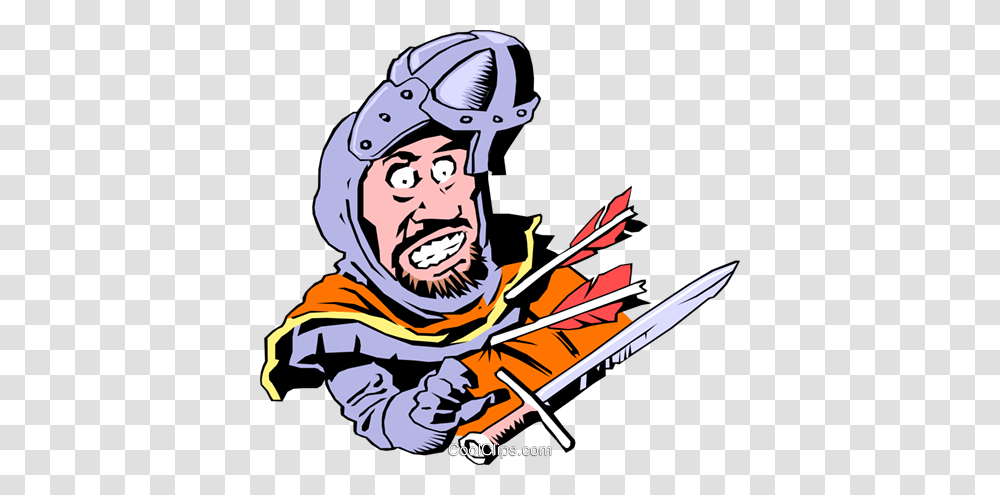 Cartoon Medieval Guard Royalty Free Vector Clip Art Illustration, Person, Human, Leisure Activities Transparent Png