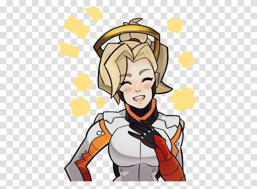 Cartoon Mercy Overwatch Overwatch Mercy Face Art, Person, Human, Jigsaw Puzzle, Game Transparent Png