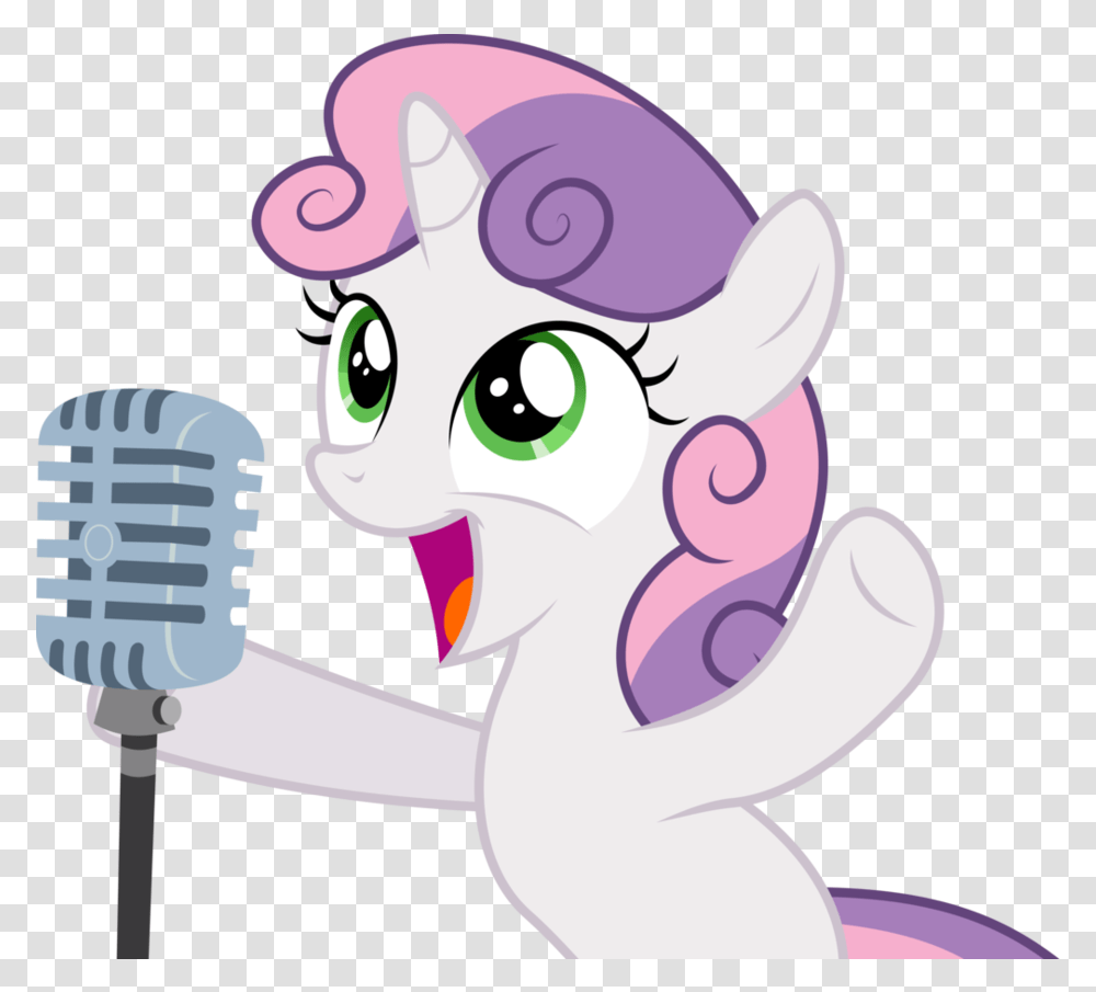 Cartoon Microphone Singing Vector Mic Sweetie Belle Singing, Electrical Device, Karaoke, Leisure Activities, Blow Dryer Transparent Png