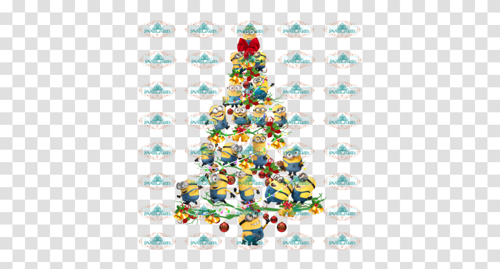 Cartoon Minion Christmas Tree, Rug, Text, Graphics, Logo Transparent Png