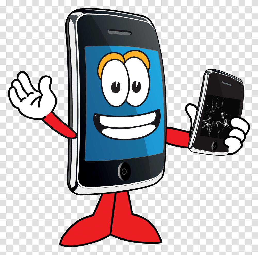 Cartoon Mobile Devices Cell Phone Clip Art, Electronics, Mobile Phone, Iphone, Texting Transparent Png