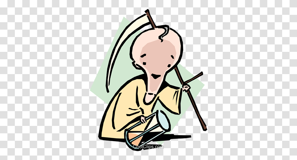 Cartoon Monk Royalty Free Vector Clip Art Illustration, Sewing Transparent Png