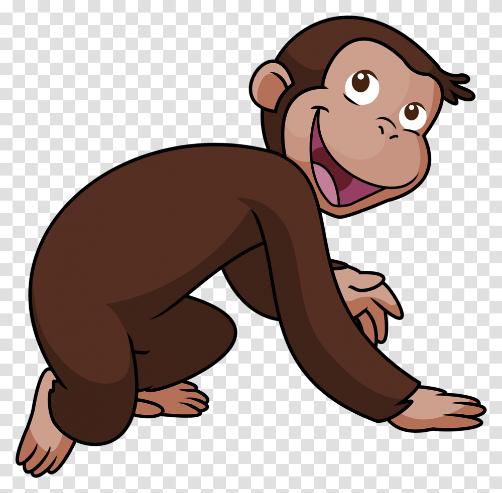 Cartoon Monkey Brown Monkey Cartoon Clipart Cute, Wildlife, Animal, Ape, Mammal Transparent Png