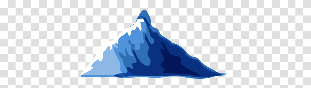 Cartoon Mountain, Ice, Outdoors, Nature, Iceberg Transparent Png