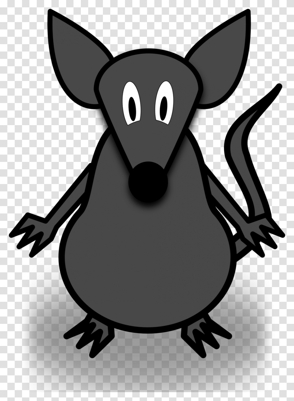 Cartoon Mouse Wall Clock Report Specialized Cutaneous Schwann Cells Initiate, Animal, Wildlife, Mammal, Stencil Transparent Png