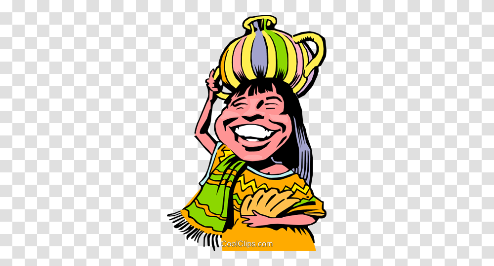 Cartoon Native Girl Royalty Free Vector Clip Art Illustration, Person, Performer, Face, Smile Transparent Png