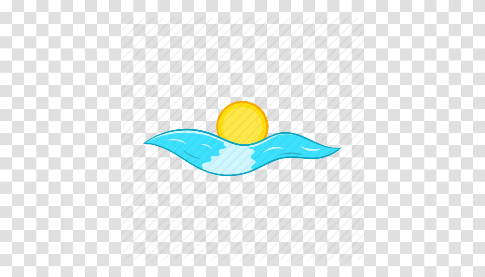 Cartoon Nature Ocean Sea Summer Sun Water Icon, Outdoors, Moon, Outer Space, Night Transparent Png