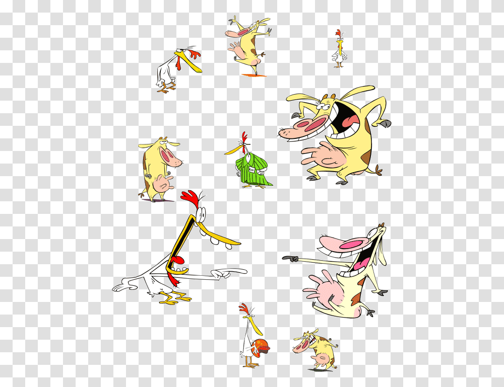 Cartoon Network Cow And Chicken Characters, Plant, Bird, Animal Transparent Png
