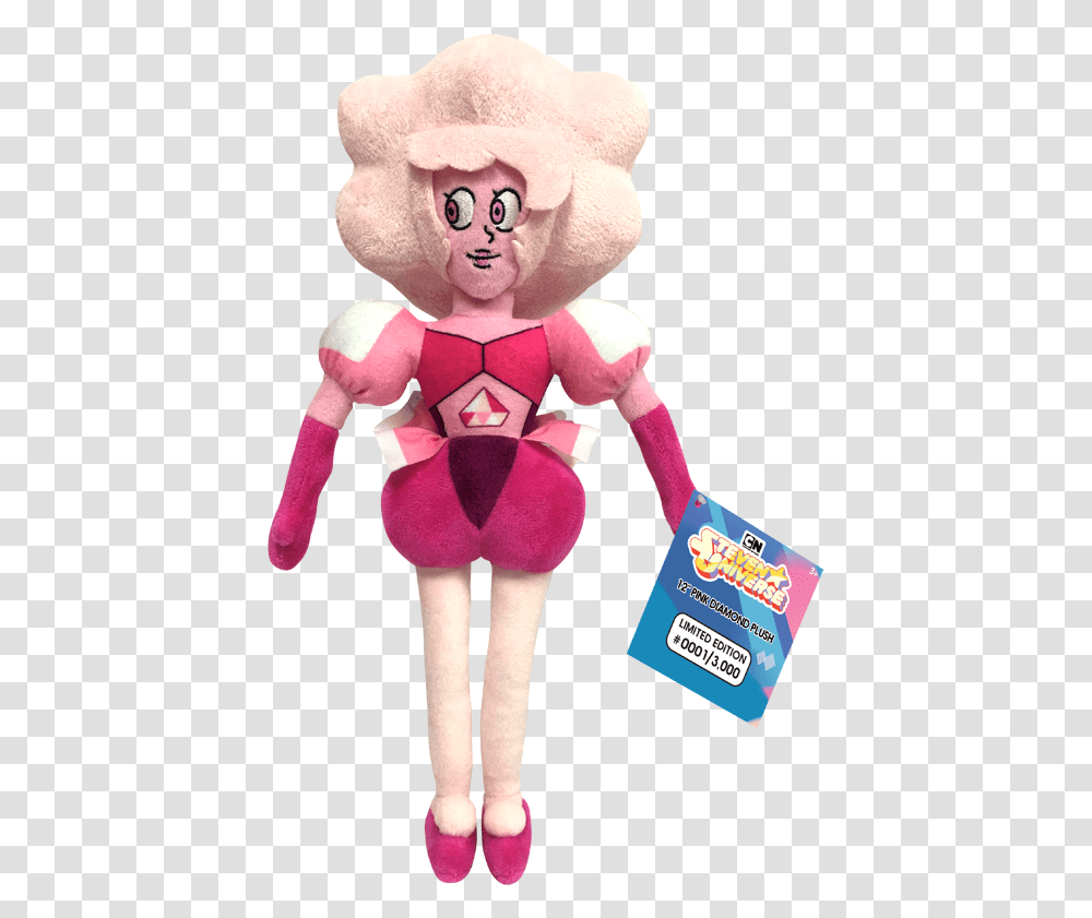 Cartoon Network Creators Steven Universe Pink Diamond Plush, Doll, Toy, Figurine, Person Transparent Png