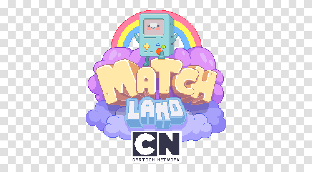 Cartoon Network Match Land Logo, Purple, Food Transparent Png