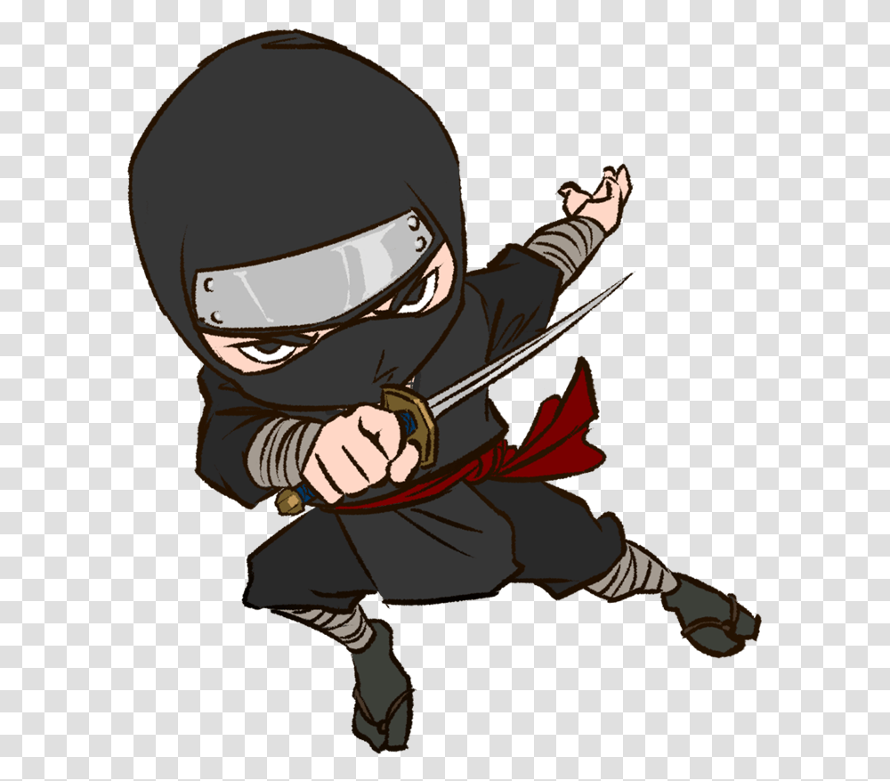 Cartoon Ninja, Helmet, Apparel, Person Transparent Png