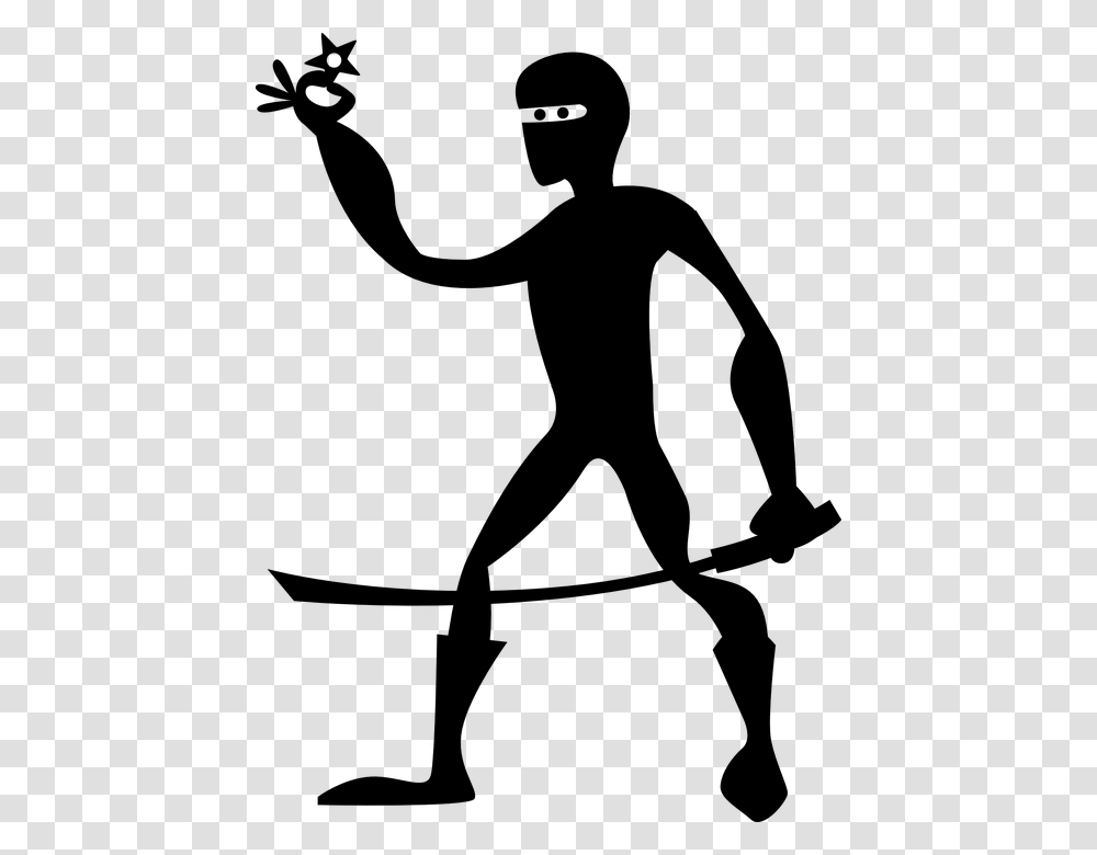 Cartoon Ninja No Background, Gray, World Of Warcraft Transparent Png