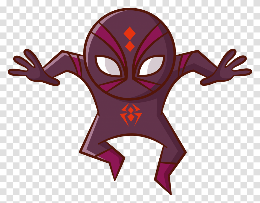 Cartoon Ninja Spider, Cross, Star Symbol Transparent Png