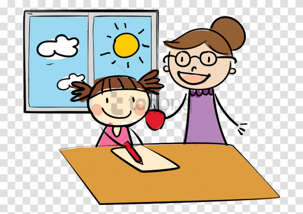 Cartoon Nose Cartoon, Girl, Female, Teacher Transparent Png