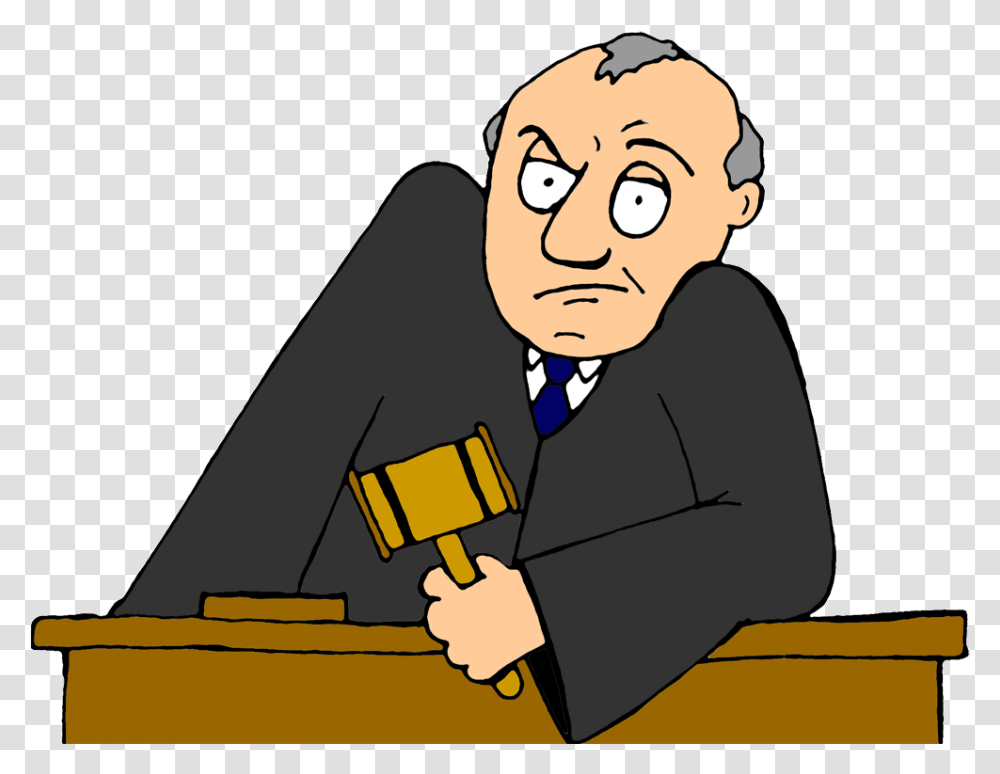 Cartoon Not With Gavel, Person, Attorney, Judge, Teacher Transparent Png