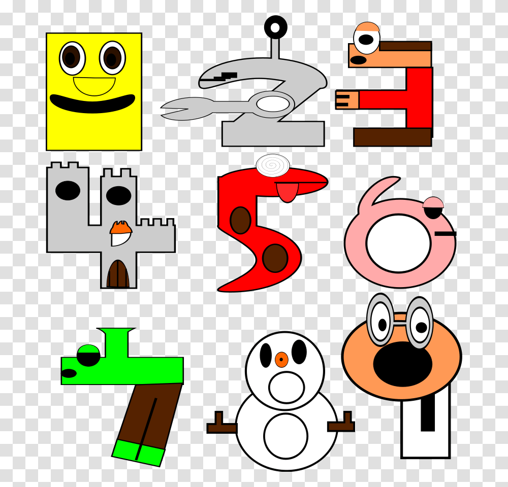 Cartoon Numbers Svg Clip Arts Fun With Numbers Clipart, Alphabet Transparent Png