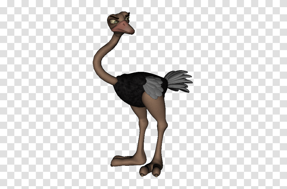 Cartoon Ostrich Clipart, Animal, Bird, Person, Human Transparent Png