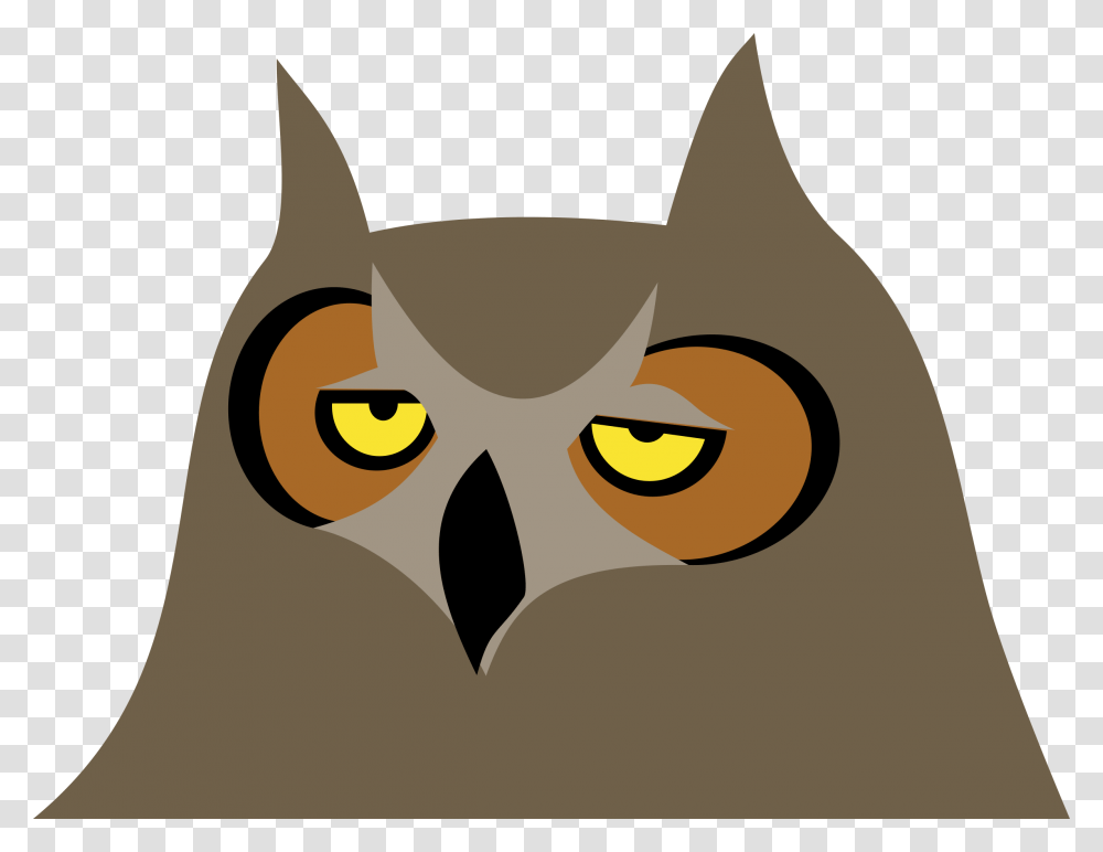 Cartoon Owl Head, Animal, Bird, Pet, Cat Transparent Png