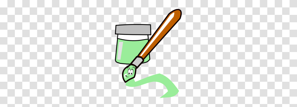 Cartoon Paintbrush Green Clip Art, Sport, Sports, Team Sport, Baseball Transparent Png