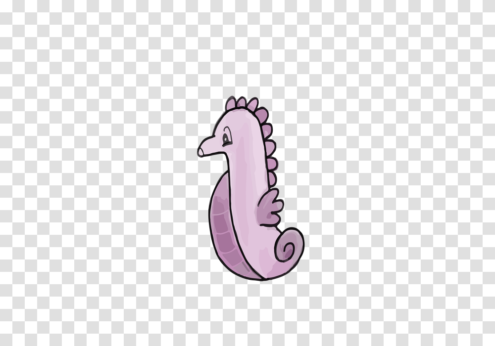 Cartoon Painted Seahorse Purple Marine Life Seahorse Purple, Animal, Interior Design, Indoors, Invertebrate Transparent Png