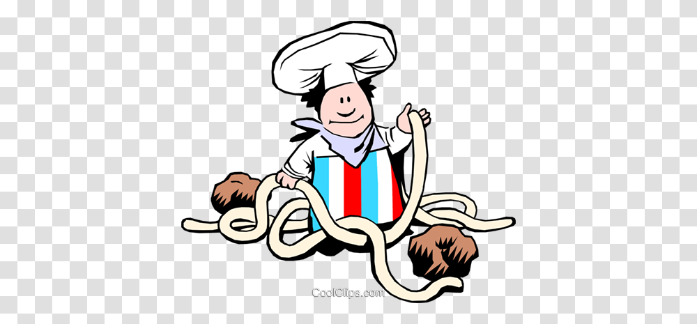 Cartoon Pasta Chef Royalty Free Vector Clip Art Illustration, Person, Human Transparent Png