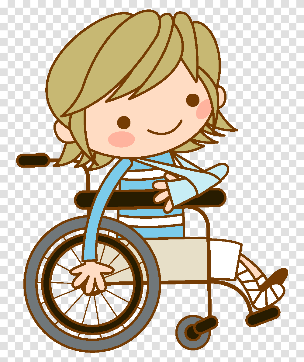 Cartoon Patient Wheelchair Element Clipart Nurse And Patient, Machine, Tricycle, Vehicle, Transportation Transparent Png