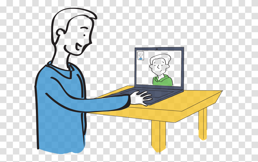 Cartoon, Pc, Computer, Electronics, Monitor Transparent Png