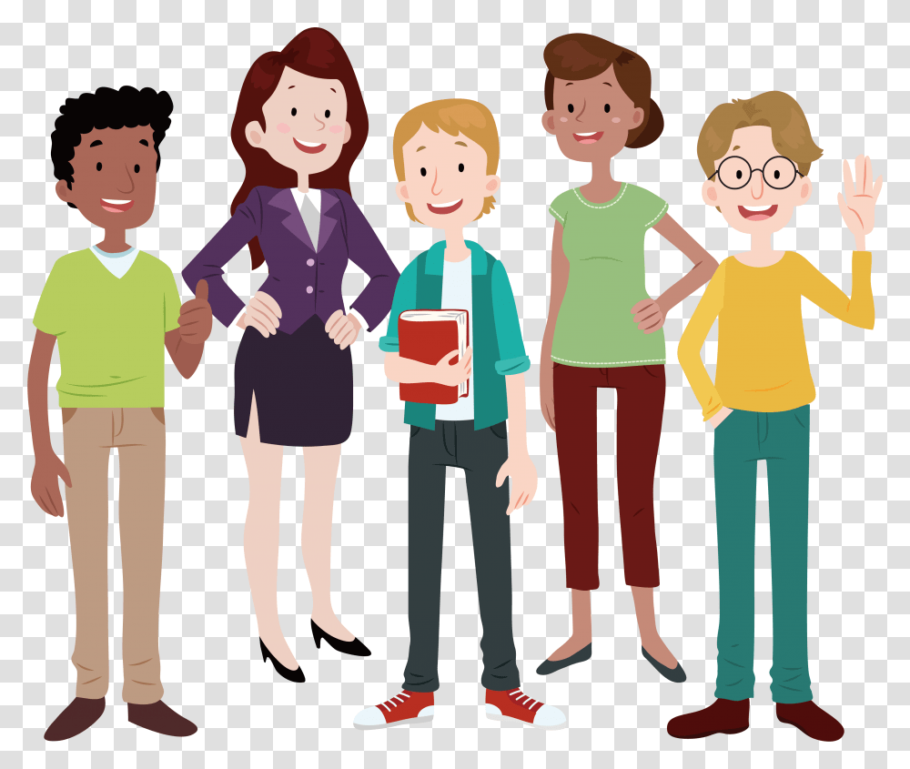 Cartoon People Clipart People Cartoon, Person, Human, Standing, Female Transparent Png