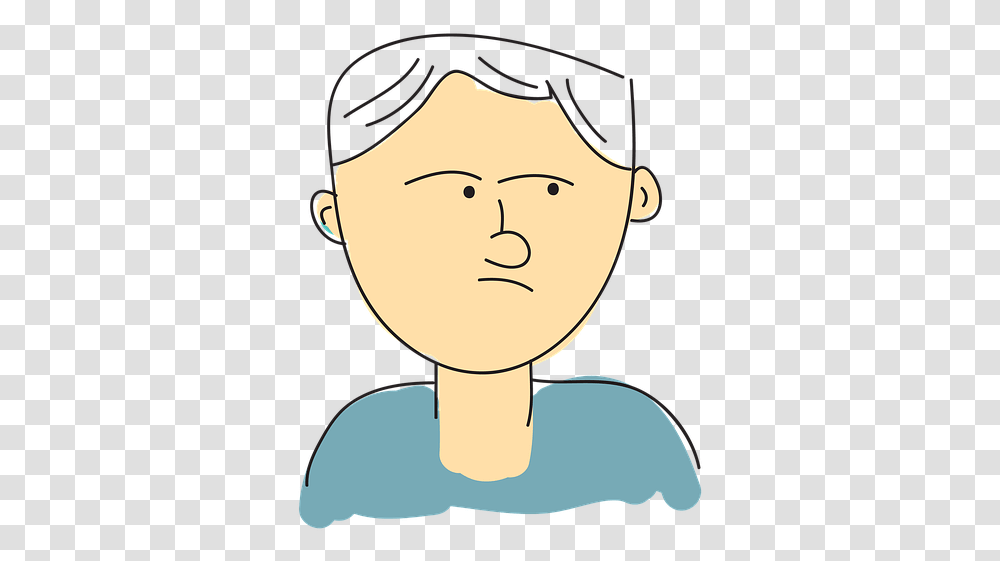Cartoon People Man Person Comic Sad Male Face Illustration, Head, Cushion, Sunglasses, Accessories Transparent Png