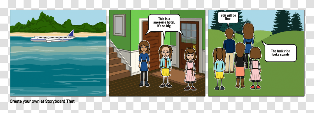 Cartoon, People, Person, Family, Housing Transparent Png