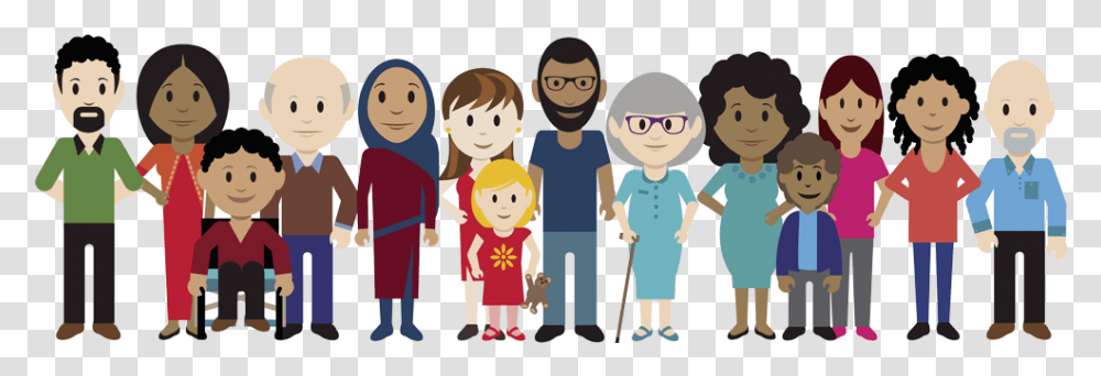 Cartoon, People, Person, Human, Family Transparent Png