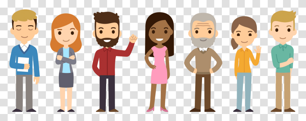Cartoon People Picture Engaged And Disengaged Employees, Person, Human, Female, Girl Transparent Png
