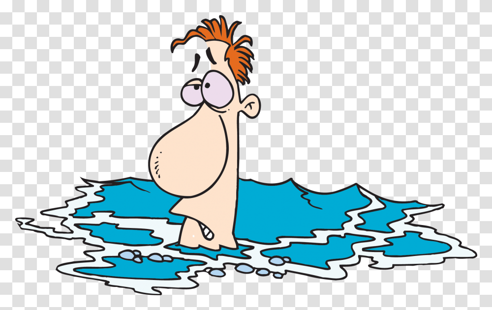 Cartoon People Swimming Person Drowning, Water, Sport, Outdoors, Sea Transparent Png
