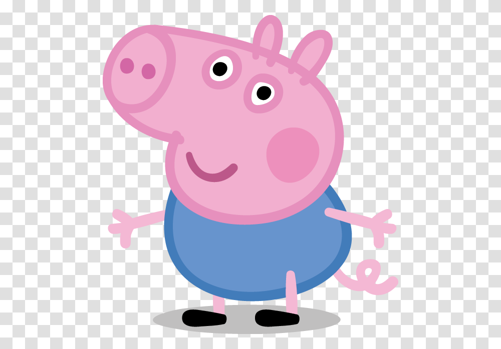 Cartoon Peppa Pig George, Animal, Mammal, Ice Pop, Piggy Bank Transparent Png