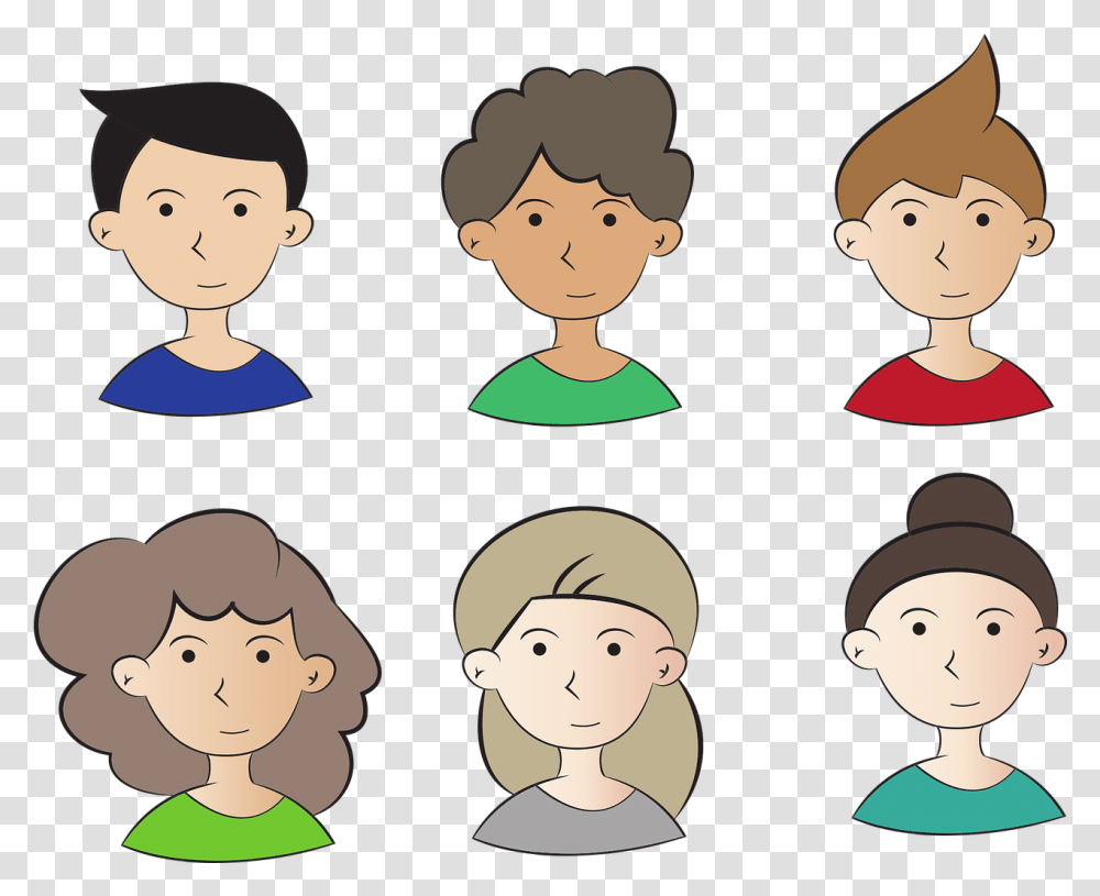 Cartoon Person Design Free Vector Graphic On Pixabay Gambar Kartun Manusia Lucu, Audience, Crowd, Face, Clothing Transparent Png