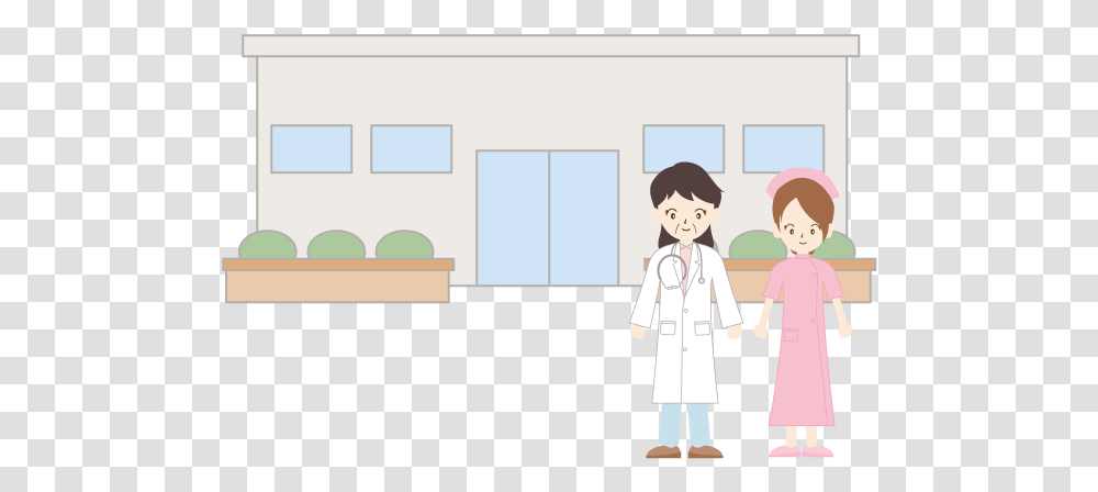 Cartoon, Person, Doctor, Nurse, Coat Transparent Png