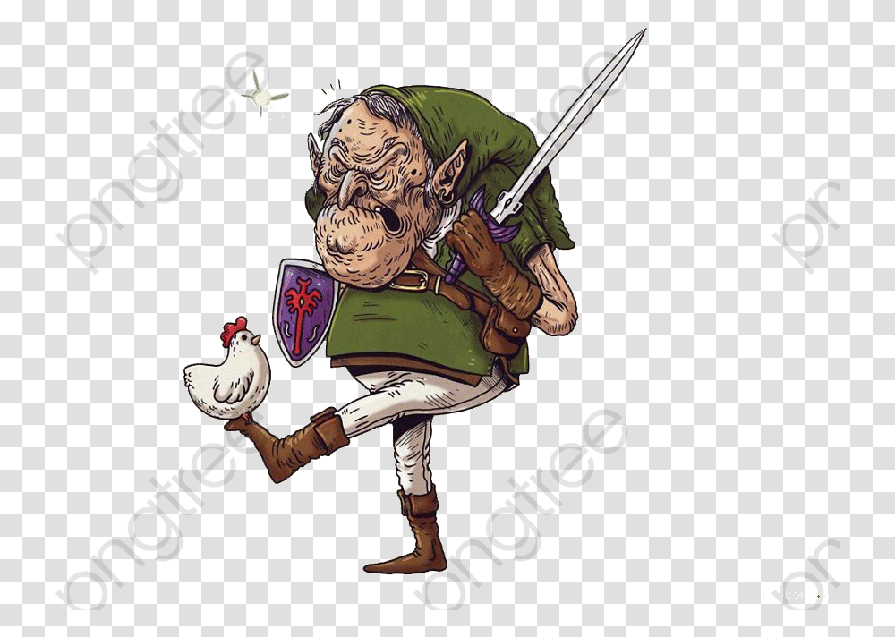 Cartoon, Person, Duel, People, Sport Transparent Png
