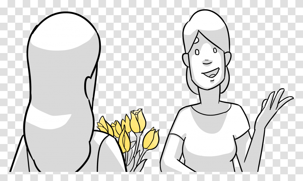Cartoon, Person, Face, Outdoors, Plant Transparent Png