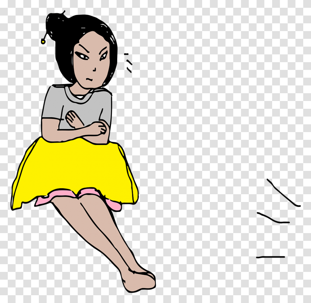 Cartoon, Person, Female, Dress Transparent Png