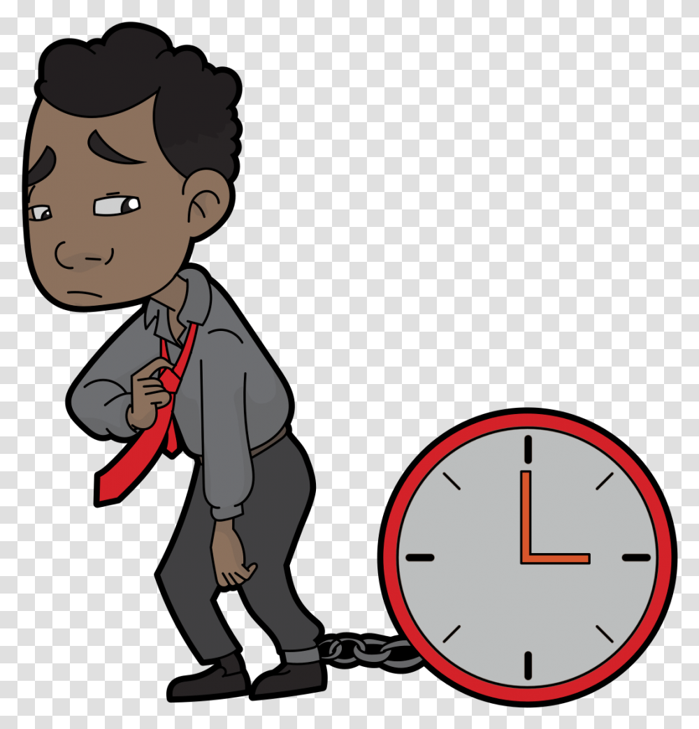 Cartoon, Person, Human, Analog Clock Transparent Png