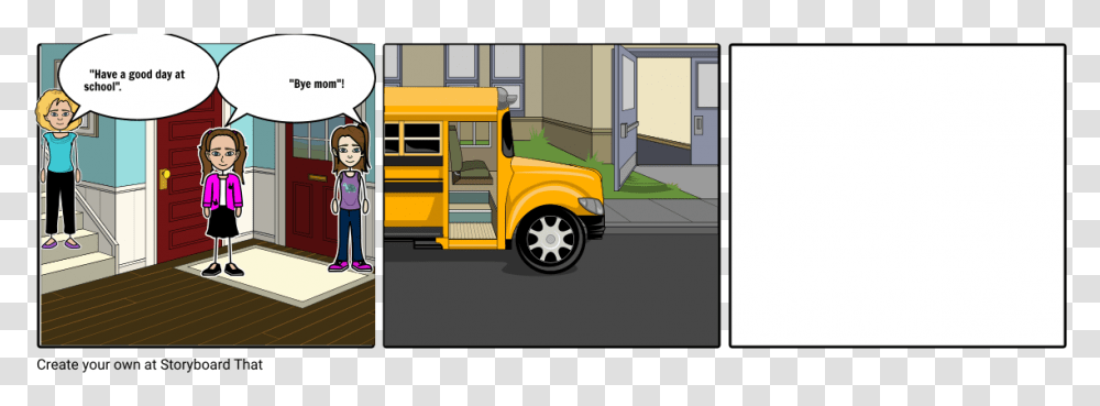 Cartoon, Person, Human, Bus, Vehicle Transparent Png