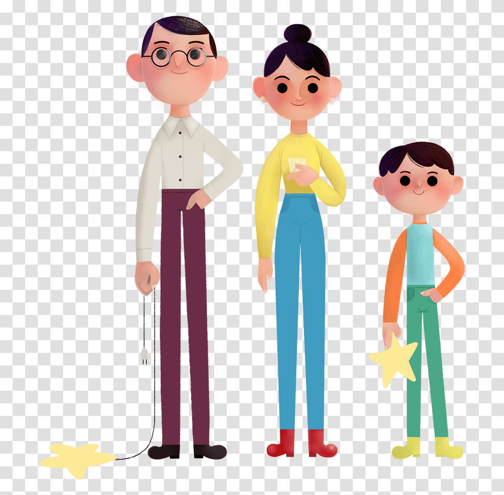 Cartoon, Person, Human, People, Family Transparent Png