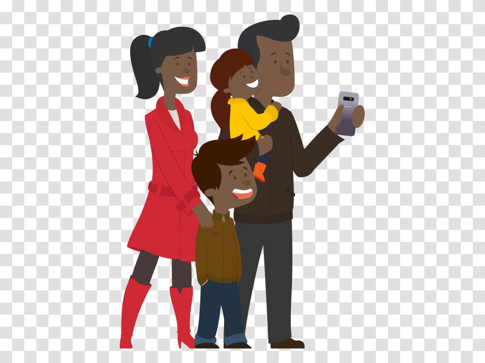 Cartoon, Person, Human, People, Family Transparent Png