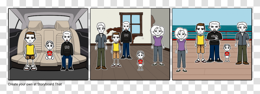 Cartoon, Person, Human, People, Family Transparent Png