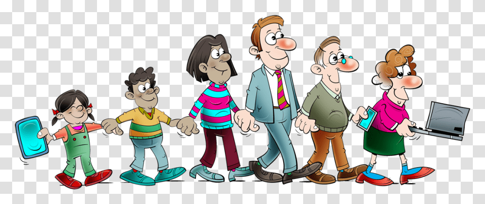 Cartoon, Person, Human, People, Family Transparent Png